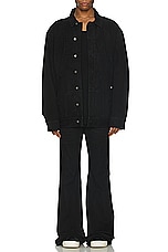 DRKSHDW by Rick Owens Bolan Bootcut in Black, view 5, click to view large image.