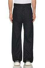 DRKSHDW by Rick Owens Double Knee Geth Cut Jean in Black, view 3, click to view large image.