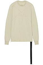 DRKSHDW by Rick Owens Crewneck Sweater in Pearl, view 1, click to view large image.