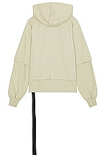 DRKSHDW by Rick Owens Hustler Hoodie in Pearl, view 2, click to view large image.