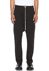 DRKSHDW by Rick Owens Murray Cotton Drawstring Long in Black | FWRD