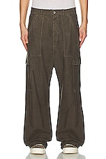 DRKSHDW by Rick Owens Cargo Trousers in Dust, view 4, click to view large image.