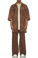 DRKSHDW by Rick Owens Pusher Pant in Khaki, view 6, click to view large image.