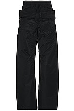 DRKSHDW by Rick Owens Creatch Cargo Wide Pant in Black, view 2, click to view large image.