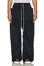 DRKSHDW by Rick Owens Creatch Cargo Wide Pant in Black, view 4, click to view large image.