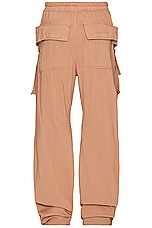 DRKSHDW by Rick Owens Creatch Cargo Wide Pant in Dark Pink, view 2, click to view large image.