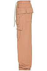 DRKSHDW by Rick Owens Creatch Cargo Wide Pant in Dark Pink, view 3, click to view large image.