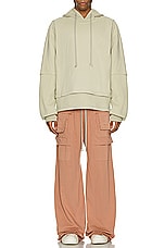DRKSHDW by Rick Owens Creatch Cargo Wide Pant in Dark Pink, view 6, click to view large image.