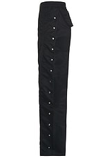 DRKSHDW by Rick Owens Babel Pusher Pant in Black, view 3, click to view large image.