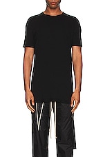 DRKSHDW by Rick Owens Level T-Shirt in Black, view 3, click to view large image.