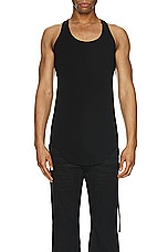 DRKSHDW by Rick Owens DRK Tank in Black, view 3, click to view large image.