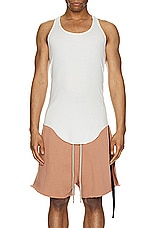DRKSHDW by Rick Owens DRK Tank in Milk, view 3, click to view large image.