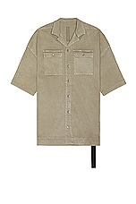 DRKSHDW by Rick Owens Magnum Tommy Shirt in Pearl, view 1, click to view large image.