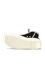 DRKSHDW by Rick Owens Cargo Sneaks in Black & Milk, view 6, click to view large image.