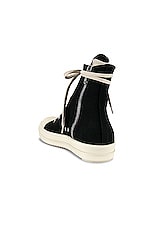 DRKSHDW by Rick Owens Sneakers in Black & Pearl, view 3, click to view large image.