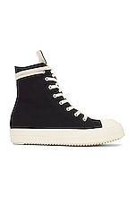 DRKSHDW by Rick Owens Sneaks in Black & Milk, view 1, click to view large image.