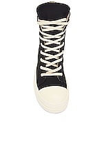 DRKSHDW by Rick Owens Sneaks in Black & Milk, view 4, click to view large image.