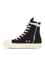 DRKSHDW by Rick Owens Sneaks in Black & Milk, view 5, click to view large image.