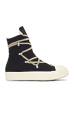 DRKSHDW by Rick Owens Hexa Sneaks in Black & Milk, view 1, click to view large image.