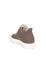 DRKSHDW by Rick Owens Ramone Low Sneaker in Dust, Milk, & Milk, view 3, click to view large image.