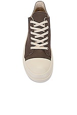 DRKSHDW by Rick Owens Ramone Low Sneaker in Dust, Milk, & Milk, view 4, click to view large image.