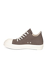 DRKSHDW by Rick Owens Ramone Low Sneaker in Dust, Milk, & Milk, view 5, click to view large image.
