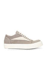 DRKSHDW by Rick Owens Vintage Sneaker in Pearl & Milk, view 1, click to view large image.