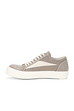 DRKSHDW by Rick Owens Vintage Sneaker in Pearl & Milk, view 5, click to view large image.