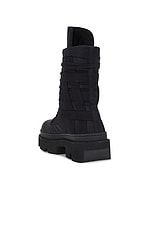 DRKSHDW by Rick Owens Army Megatooth Ankle Boot in Black, view 3, click to view large image.