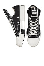 DRKSHDW by Rick Owens x Converse DRKSTAR Ox Sneaker in Black, view 4, click to view large image.