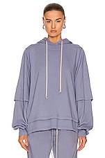 DRKSHDW by Rick Owens Hustler Hoodie in Bruise | FWRD