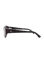 Dries Van Noten DVN 215 Sunglasses in Dark Brown, Silver, & Grey, view 3, click to view large image.