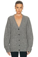 Dries Van Noten Tokas Cardigan in Mid Grey | FWRD