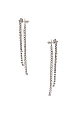 Demarson Calla Earrings in Crystal, view 2, click to view large image.