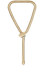 Demarson Lexi Necklace in 12k Shiny Gold & Crystal, view 1, click to view large image.