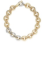 Demarson Helene Necklace in 12k Shiny Gold & Silver, view 1, click to view large image.