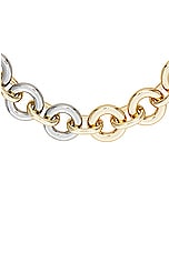 Demarson Helene Necklace in 12k Shiny Gold & Silver, view 3, click to view large image.