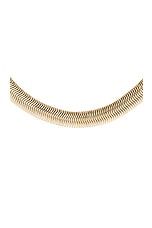 Demarson Naomi Necklace in 12k Shiny Gold & Silver, view 2, click to view large image.