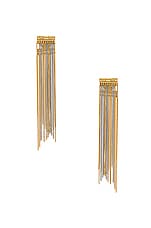 Demarson Naya Earrings in 12k Shiny Gold, view 1, click to view large image.