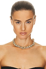 Demarson Mia Necklace in 12k Shiny Gold, view 2, click to view large image.