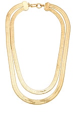 Demarson Lisa Necklace in 12k Shiny Gold, view 1, click to view large image.