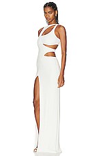 Dundas Apollonia Gown in White, view 3, click to view large image.