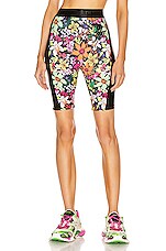Dundas for FWRD Biker Shorts in Floral Print, view 1, click to view large image.