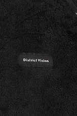 District Vision Polartec Hooded Running Midlayer in Black, view 3, click to view large image.