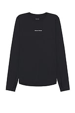 District Vision Aloe Long Sleeve T-shirt in Black, view 1, click to view large image.