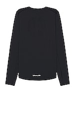 District Vision Aloe Long Sleeve T-shirt in Black, view 2, click to view large image.