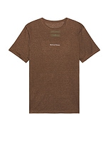 District Vision Hemp T Shirt in Cacao, view 2, click to view large image.