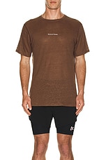 District Vision Hemp T Shirt in Cacao, view 3, click to view large image.