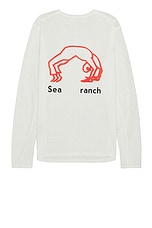 District Vision Hemp Long Sleeve T Shirt in Sea Ranch White, view 1, click to view large image.