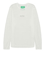 District Vision Hemp Long Sleeve T Shirt in Sea Ranch White, view 2, click to view large image.